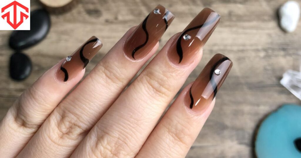 Nail Art Ideas with Light Brown Base