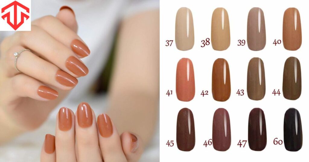 Types of Light Brown Nail Shades